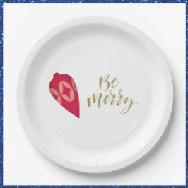 Feierliche Berry-Farbschmuck sei fröhlich Pappteller