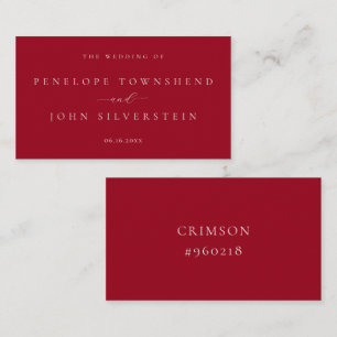 Feierliche Briefings - Farbchipfensehen Begleitkarte