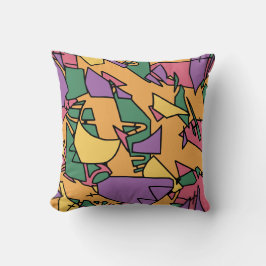 Feierliche chaotische Doodle Kissen