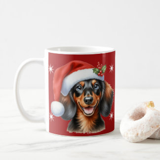 Feierliche Dackel Weihnachten Tasse - Niedlicher W