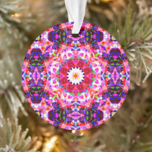 Feierliche Dekoration Pink Blue Green Star zu Weih