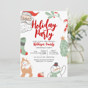 Feierliche Einladung, Feierabend, Weihnachts-Party Einladung