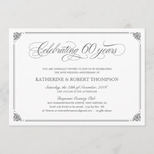 Feierliche Einladungen zum 60. Jahrestag