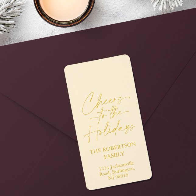 Feierliche Feier Adressaufkleber (Von Creator hochgeladen)