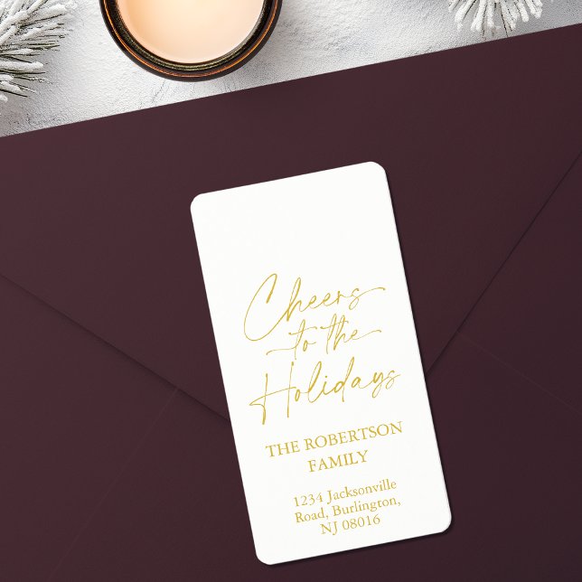 Feierliche Feier Adressaufkleber (Von Creator hochgeladen)