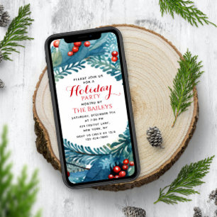 Feierliche Feier Elegantes Weihnachtsfest Einladung