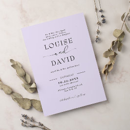 Feierliche Feierliche Hochzeit Einladung