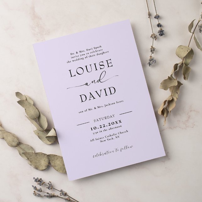 Feierliche Feierliche Hochzeit Einladung (Von Creator hochgeladen)