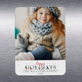 Feierliche Feiertage Blumengrüße Magnet