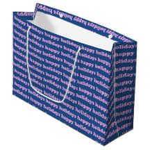 Feierliche Feiertage Text Retro Rosa Blau