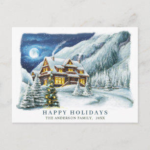 Feierliche Feiertage Weihnachten Gruß Postkarte