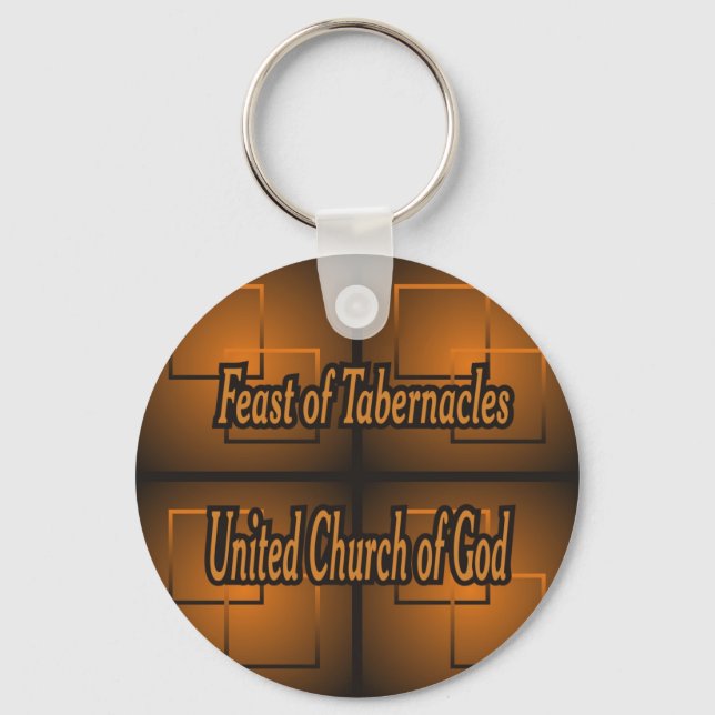Feierliche Feste von Tabernacles Schlüsselanhänger (Vorderseite)
