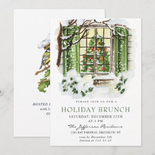 Feierliche Festtage Weihnachtsfeiertage BRUNCH Einladung