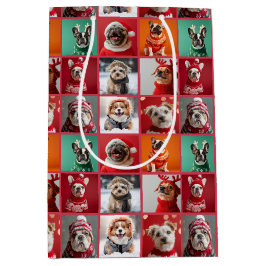 Feierliche Frenchie und Freunde Mittlere Geschenkt Geschenktüte