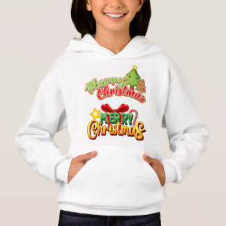 Feierliche Freude: Farbenfrohe Weihnachten Kind H Hoodie