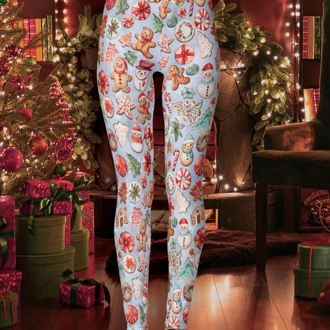 Feierliche Freude: Weihnachts-Cookie Wunderland Leggings (Von Creator hochgeladen)