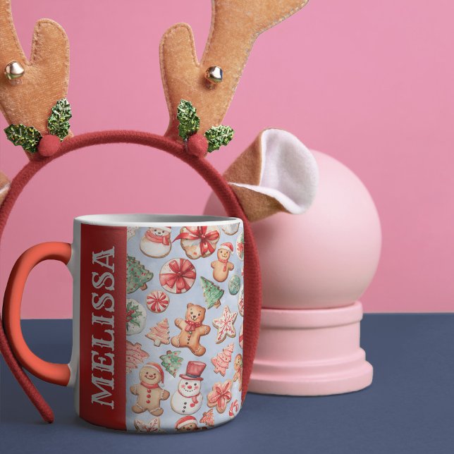 Feierliche Freude: Weihnachts-Cookie Wunderland Na Tasse (Von Creator hochgeladen)