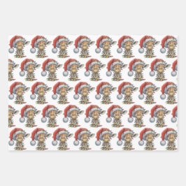 Feierliche Freunde Geschenkpapier Set
