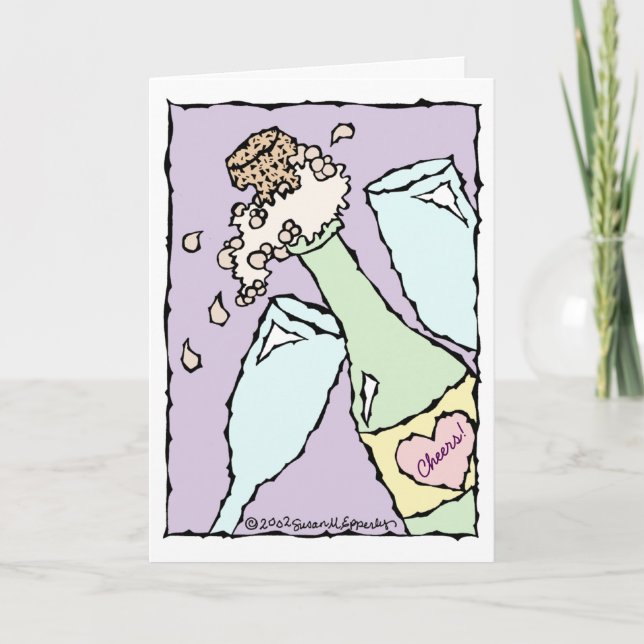 Feierliche Glückwünsche zum Hochzeitstag Karte (Vorderseite)