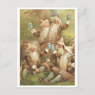 Feierliche Gnomes Postkarte
