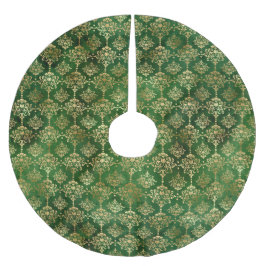 Feierliche Grün & Gold Fohlen Winterweihnachtsdämm Polyester Weihnachtsbaumdecke