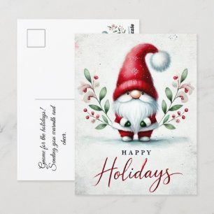 Feierliche Grüße. Benutzerdefinierte Urlaubskarte Postkarte