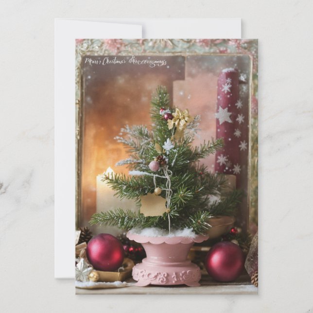 "Feierliche Grüße entfesselt: Exklusive Weihnachte Feiertagskarte (Vorderseite)