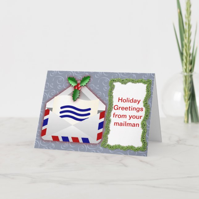 Feierliche Grüße von Ihnen mailman Weihnachten (Vorderseite)