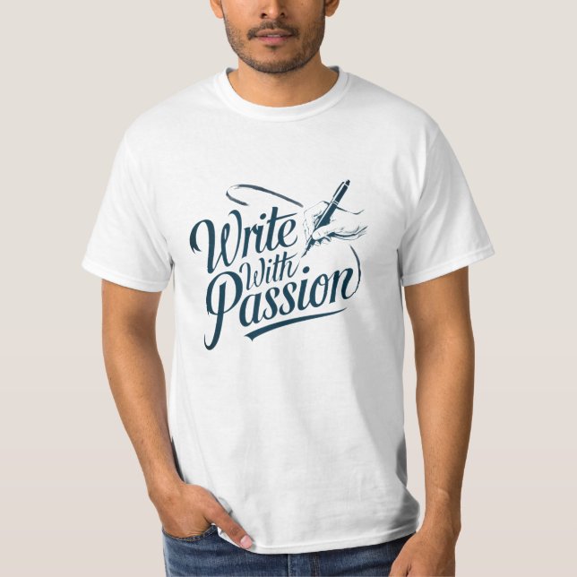Feierliche Handschrift mit Kunst T-Shirt (Vorderseite)