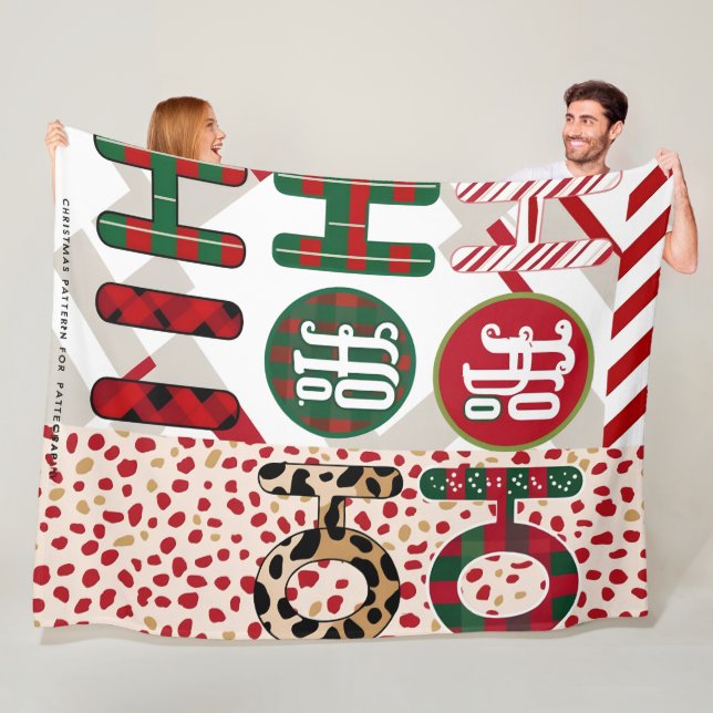 Feierliche "HO HO HO" Weihnachtsfeier Fleece & She (Beispiel)