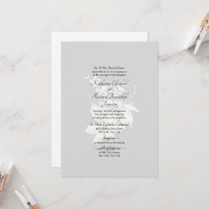 Feierliche Hochzeit Elegante Einladung der Weißen 