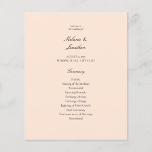 Feierliche Hochzeit mit Rosa Pastel Flyer