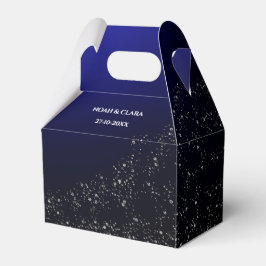 Feierliche Hochzeit Vollmond & Sterne Mitternacht Geschenkschachtel