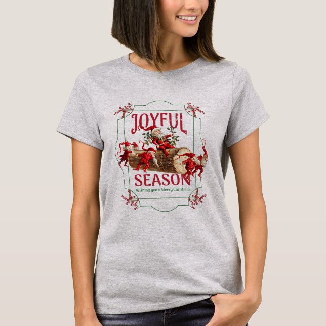 Feierliche Jahreszeit Weihnachtsfeiertage Weihnach T-Shirt (Vorderseite)