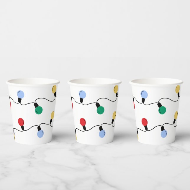 Feierliche Jingle & Mingle farbenfrohe Weihnachtsl Pappbecher (Multi)