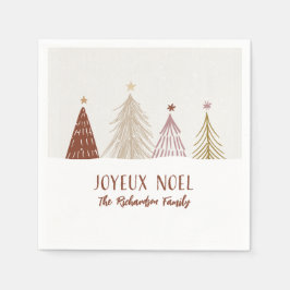 Feierliche Joyeux Weihnachten Weihnachtsfeier Chic Serviette
