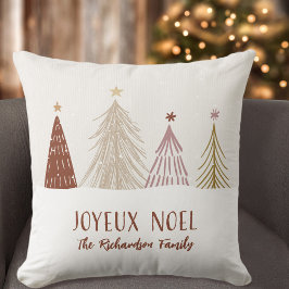 Feierliche Joyeux Weihnachten Weihnachtsfeiertagsf Kissen