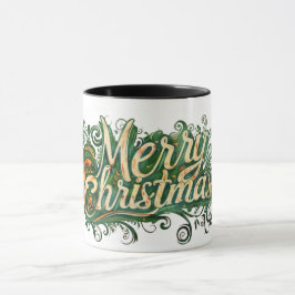 Feierliche Lebhaftigkeit Frohe Weihnachtsanschauun Tasse