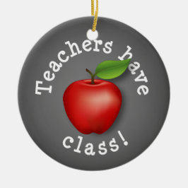 Feierliche Lehrer haben Klasse! Keramikornament
