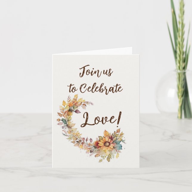 Feierliche Liebe Einladung (Vorderseite)