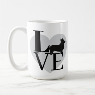 Feierliche Liebe für Corgis Playful Bold Typografy Kaffeetasse
