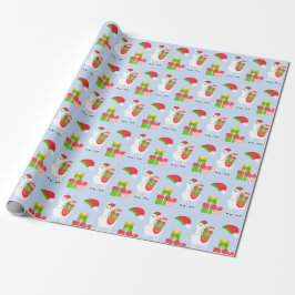 Feierliche Llama Weihnachten Geschenkpapier