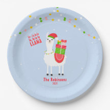 Feierliche Llama Weihnachten