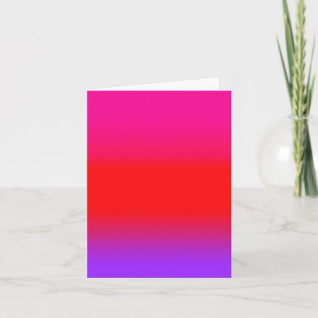 Feierliche Magenta Red Lila Ombre Einladung (Vorderseite)