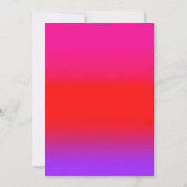 Feierliche Magenta Red Lila Ombre Einladung