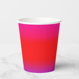 Feierliche Magenta Red Lila Ombre Pappbecher