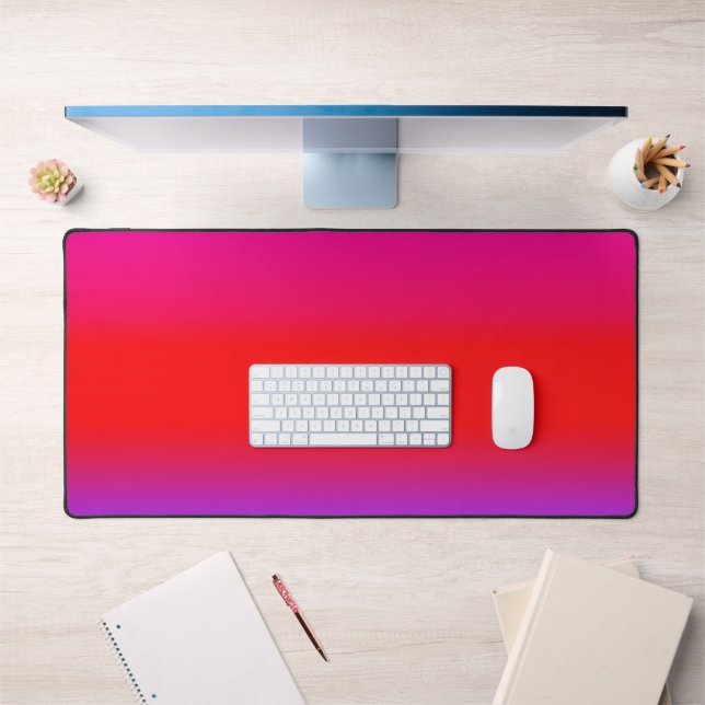 Feierliche Magenta Red Lila Ombre Schreibtischunterlage (Büro 1)