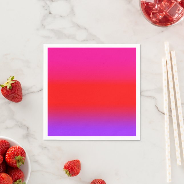 Feierliche Magenta Red Lila Ombre Serviette (Beispiel)