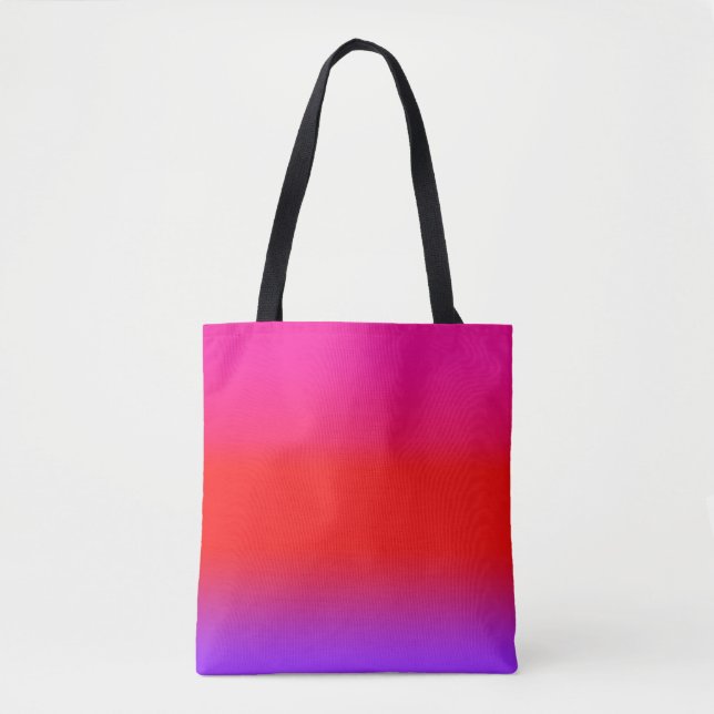 Feierliche Magenta Red Lila Ombre Tasche (Vorderseite)