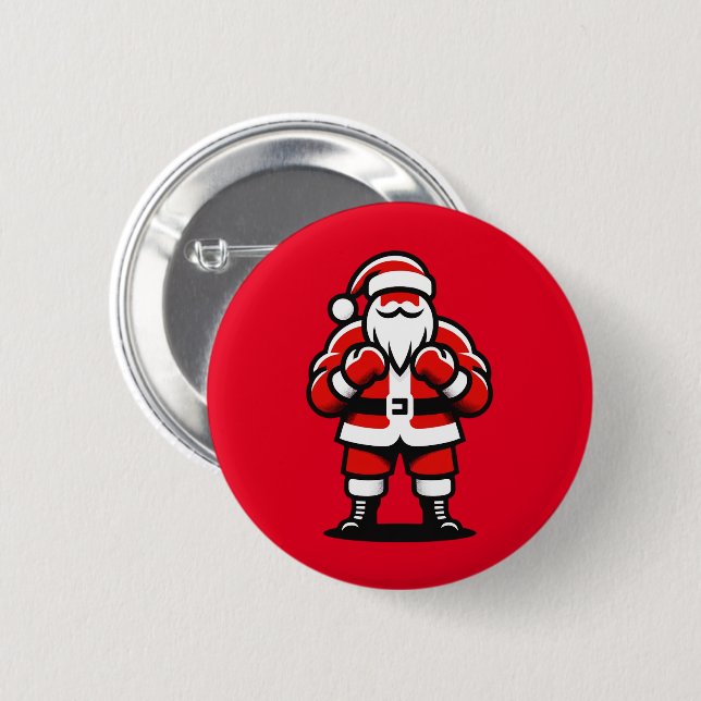 Feierliche Nacht - Funny Holiday Boxing Button (Vorne & Hinten)